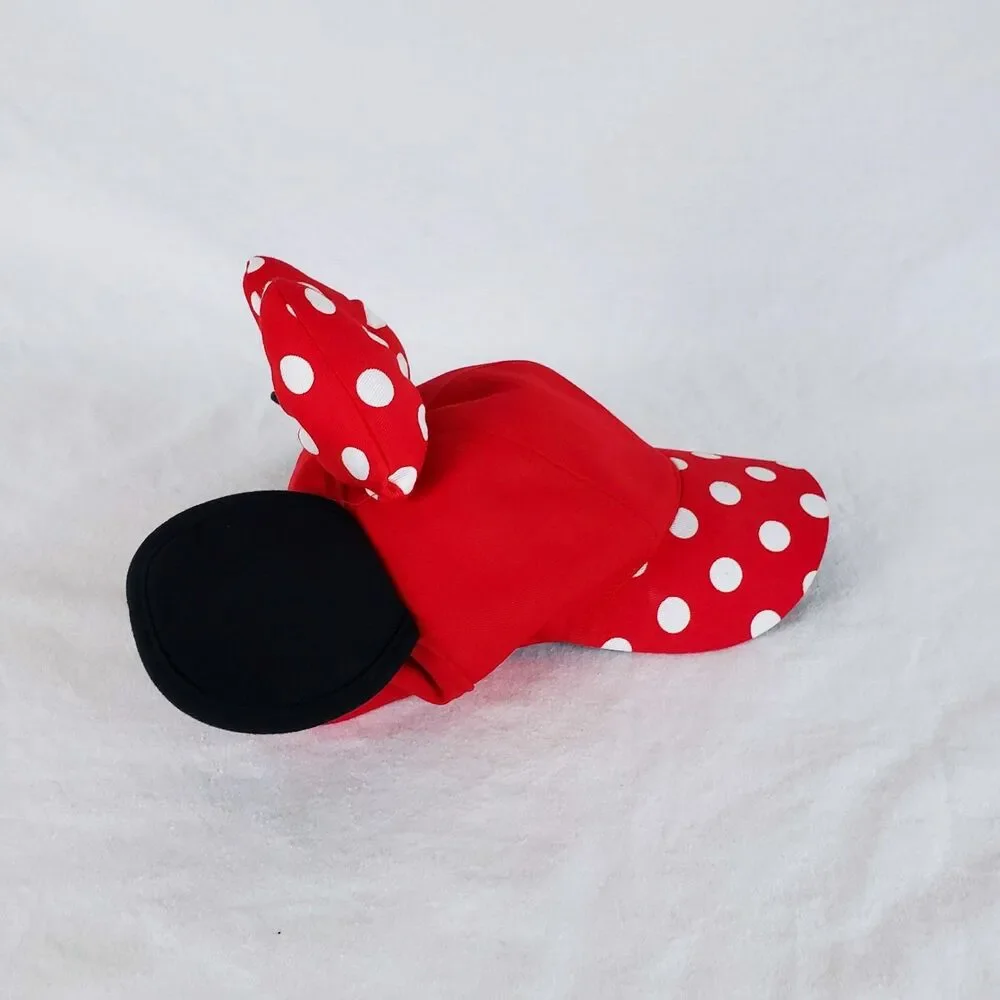 Disney Parks Minnie Mouse Snapback Hat Youth 54-57cm / Adult Small Polka Dot